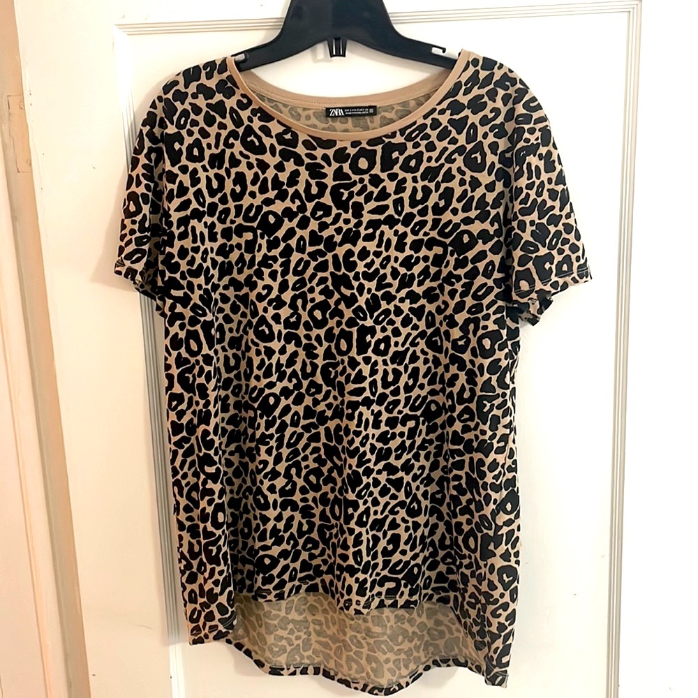 ZARA Leopard Print Top